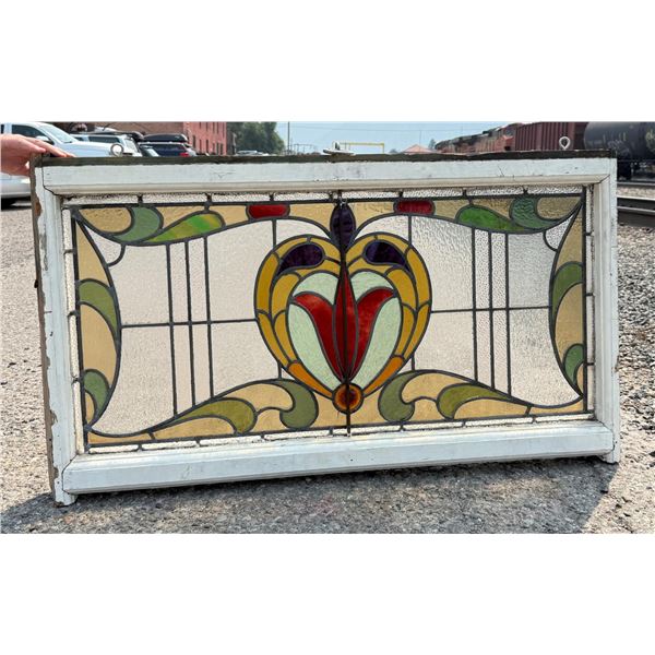 Antique Butte Montana Stained Glass Window