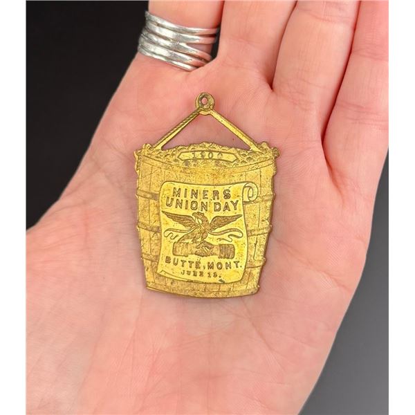 1900 Miners Union Day Butte Montana Medal