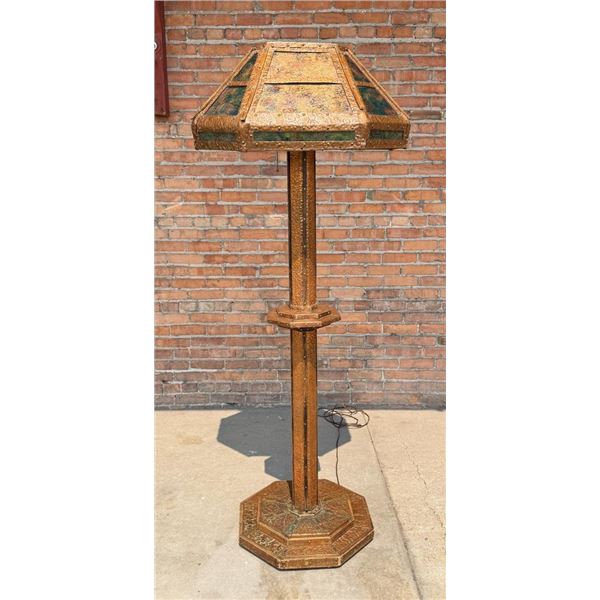Butte Montana Arts and Crafts Copper Floor Lamp