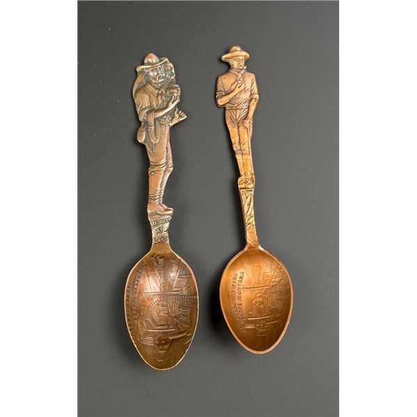 Butte Montana Copper Souvenir Mining Spoons