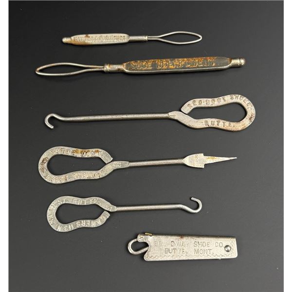 Butte Montana Advertising Shoe Button Hooks