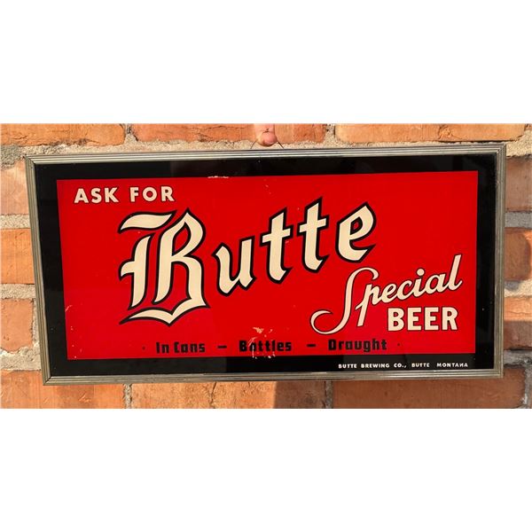 Butte Special Beer Montana Lighted Sign