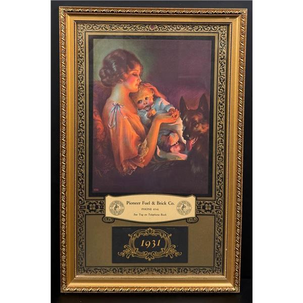 1931 Pioneer Fuel Butte Montana Calendar