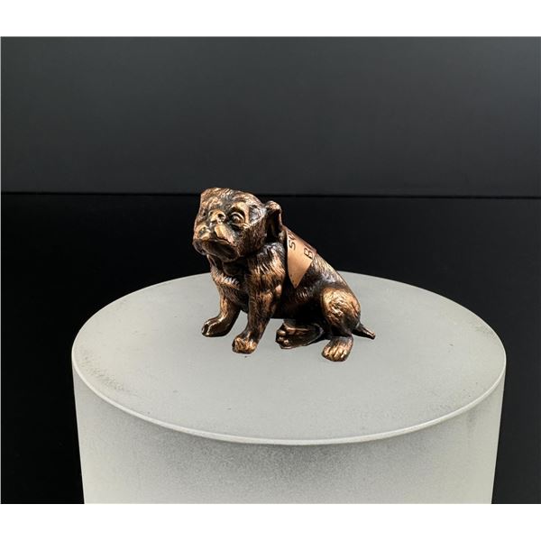 Butte Montana Souvenir Copper Bulldog Paperweight