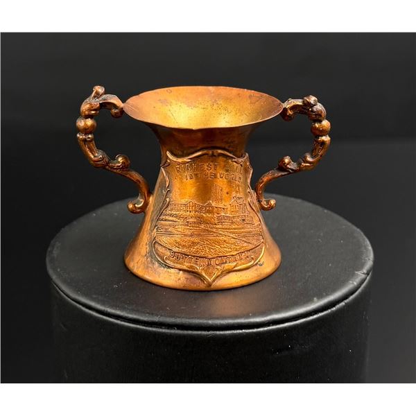 Butte Montana Richest Hill Copper Souvenir Cup