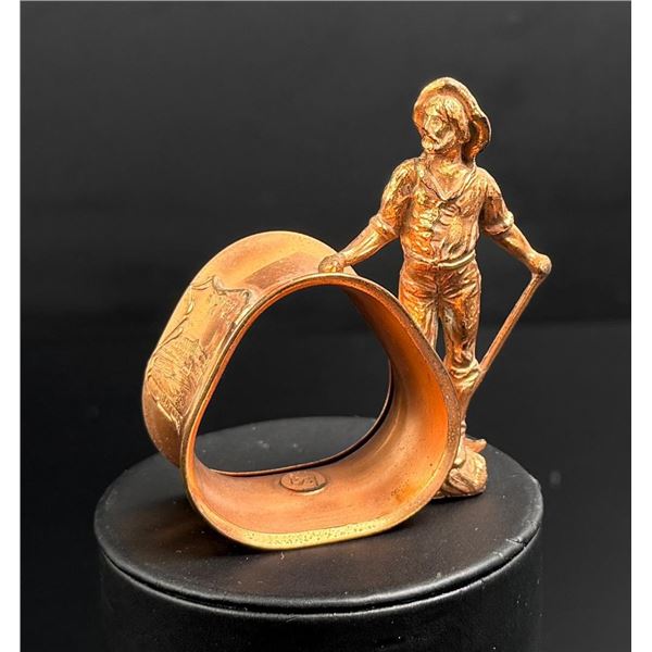 Butte Montana Souvenir Mining Copper Napkin Ring