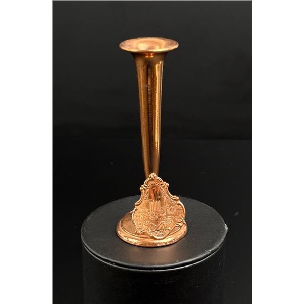 Butte Montana Jennings Brothers Copper Bud Vase