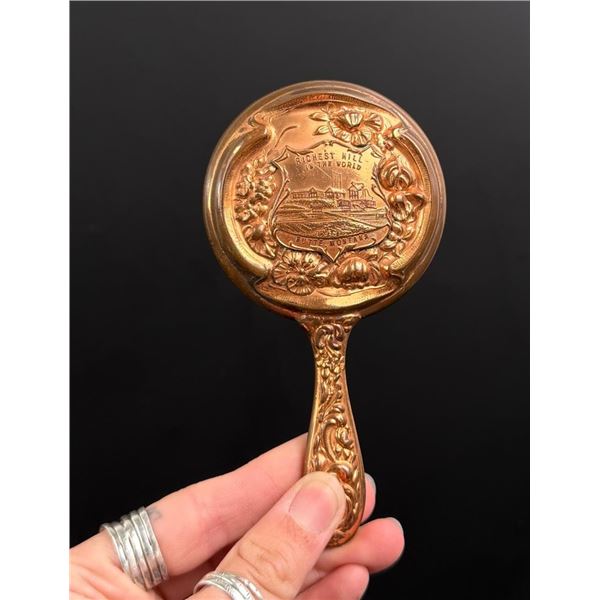 Butte Montana Richest Hill Copper Souvenir Mirror