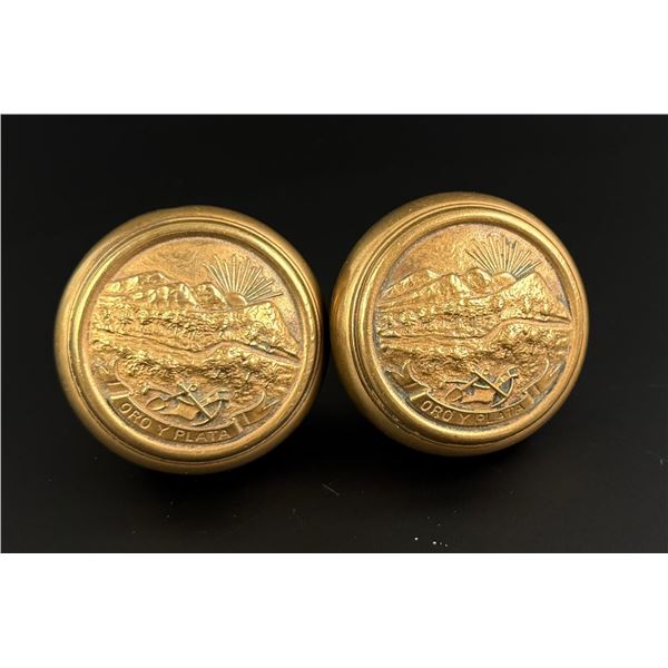 Oro y Plata Montana State Capitol Seal Door Knobs