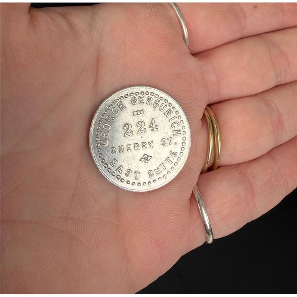 George Gergurich East Butte Montana Trade Token