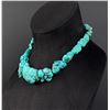 Image 2 : Southwest Turquoise Howlite Nugget Necklace