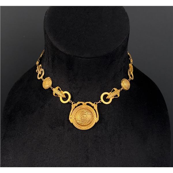 Victorian Brass Necklace