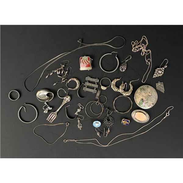 Collection of Sterling Silver Jewelry