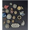 Image 3 : Collection of Rhinestone Costume Jewelry Brooches