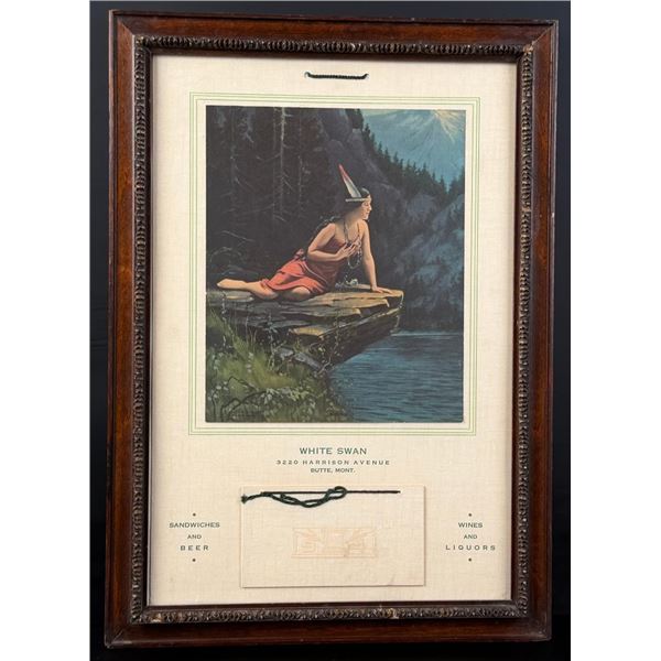 1941 Butte Montana White Swan Liquors Calendar