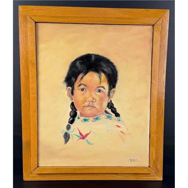 Turk Montana Native American Indian Painting