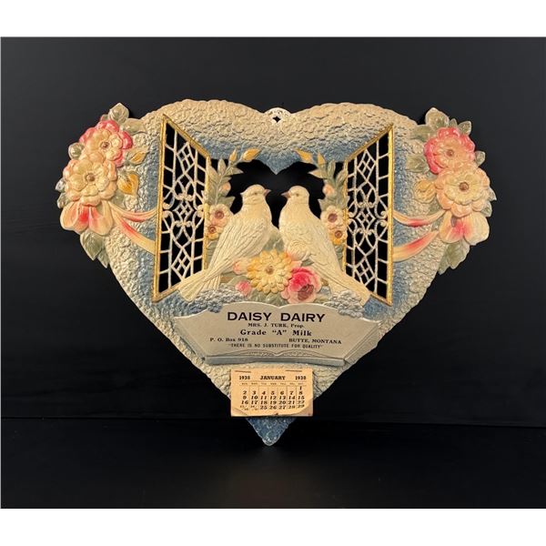 1938 Butte Montana Daisy Dairy Calendar