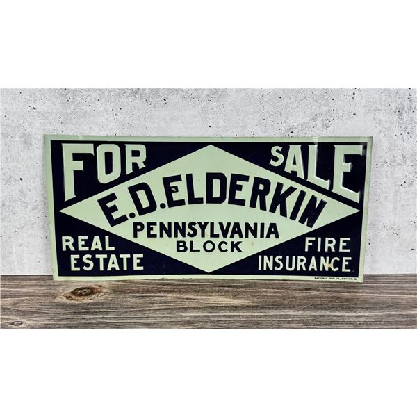 ED Elderkin Pennsylvania Block Butte Montana Sign