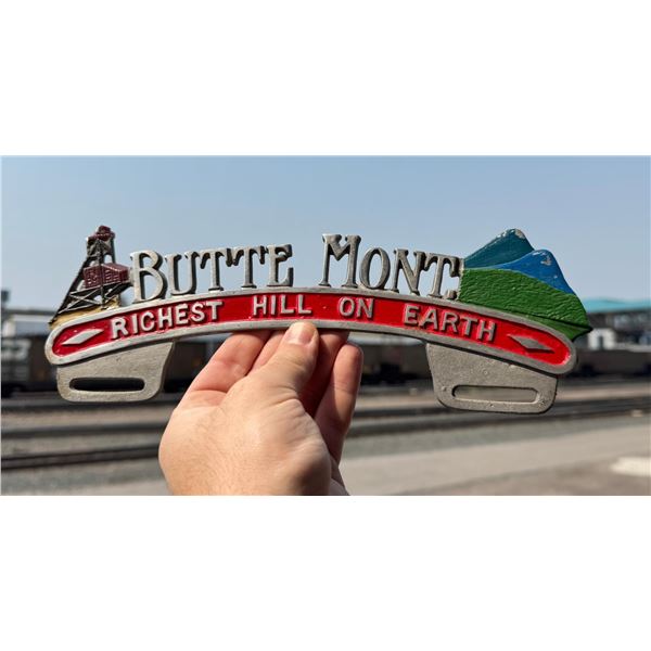 Butte Montana License Plate Topper