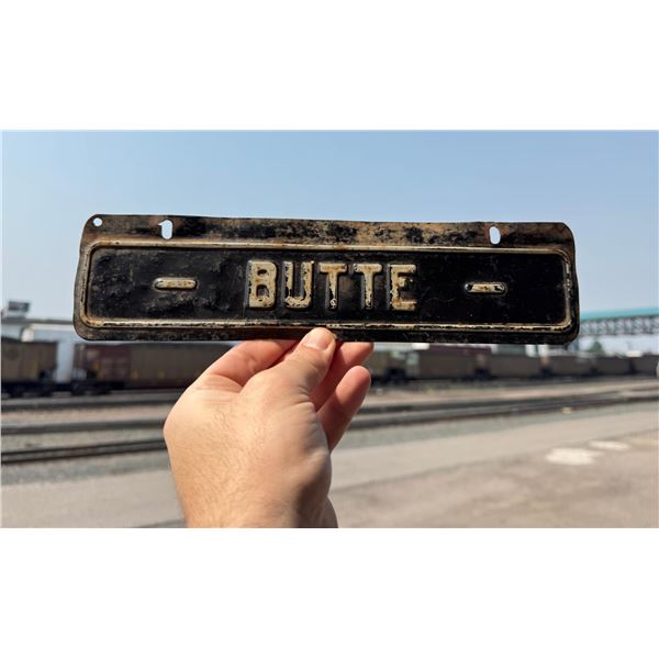 Butte Montana License Plate Topper