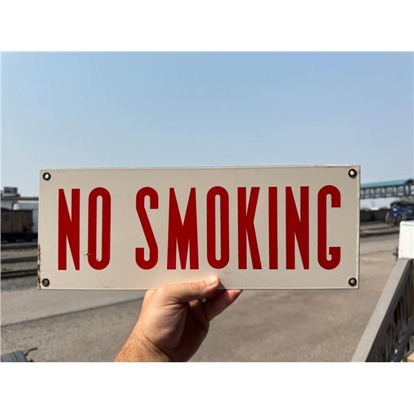 Butte Montana Mine Shaft Porcelain No Smoking Sign