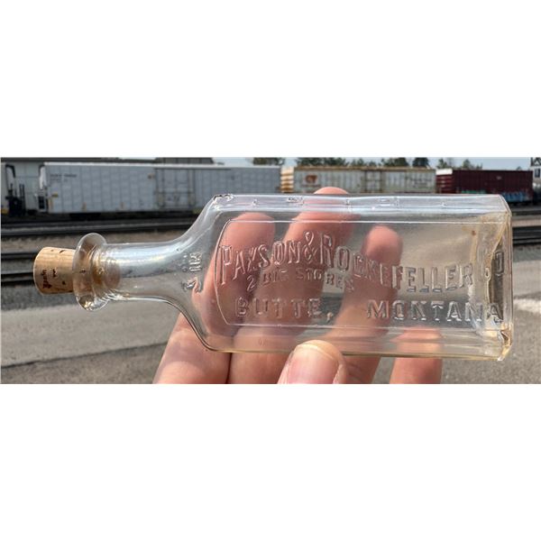 Paxson & Rockefeller Butte Montana Pharmacy Bottle
