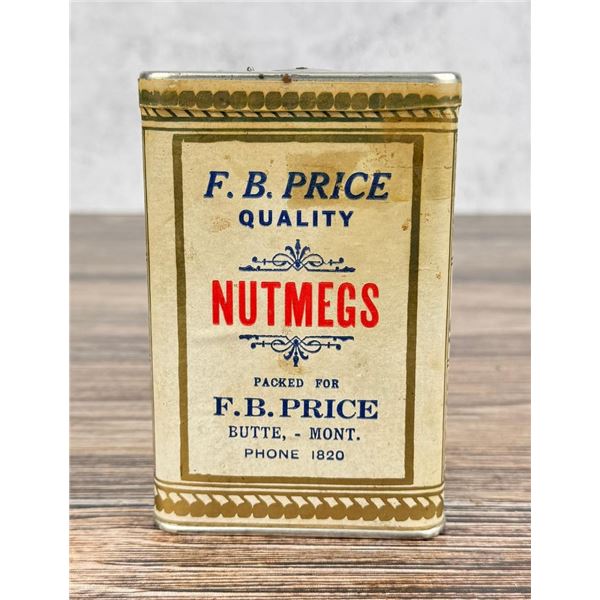 FB Price Butte Montana Nutmeg Spice Tin