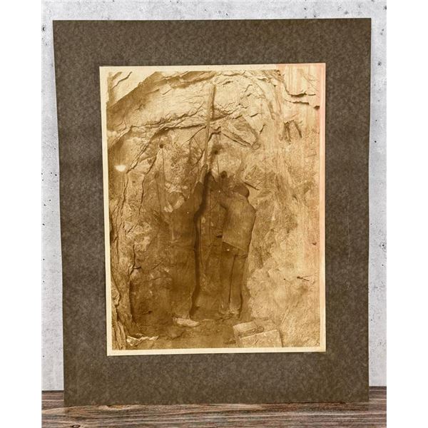 Butte Montana Miners Mining Cabinet Photo