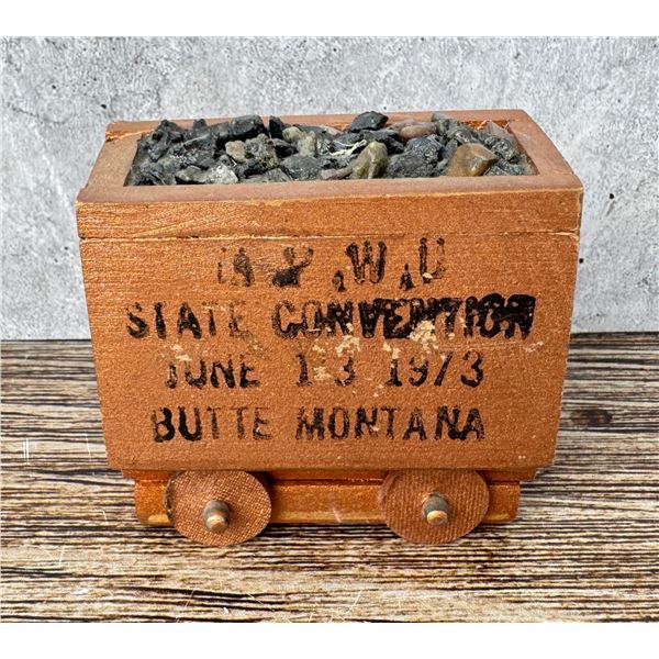 State Convention Butte Montana Souvenir Mine Cart