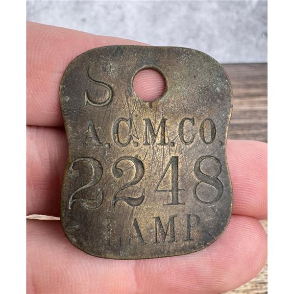 Anaconda Copper Mining Company Tool Check