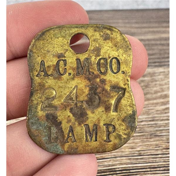 Anaconda Copper Mining Company Tool Check