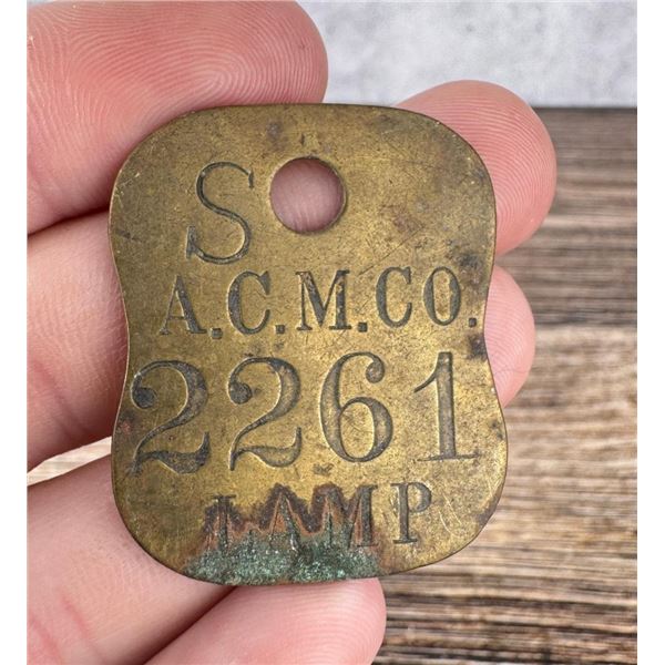 Anaconda Copper Mining Company Tool Check