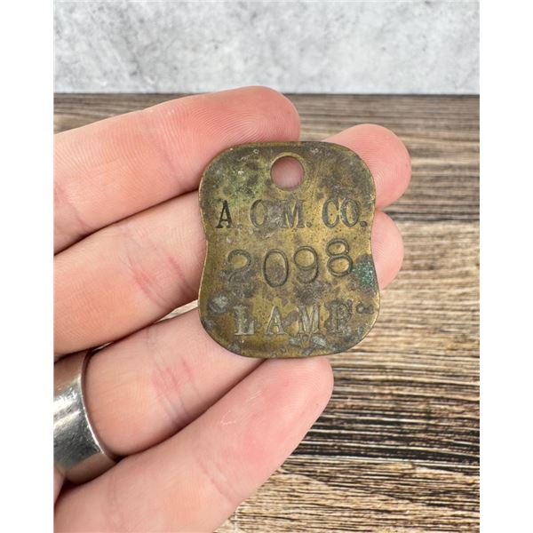 Anaconda Copper Mining Company Tool Check