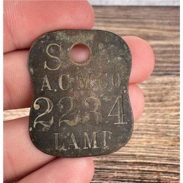 Anaconda Copper Mining Company Tool Check