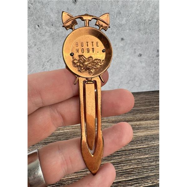 Butte Montana Copper Mining Souvenir Bookmark