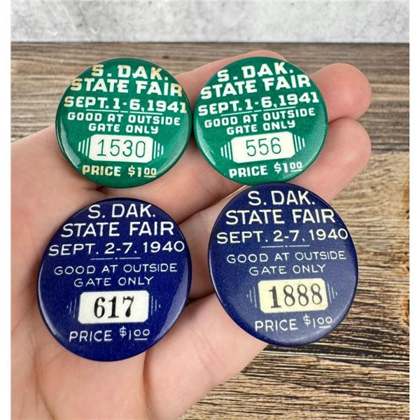 South Dakota State Fair Day Pass Buttons