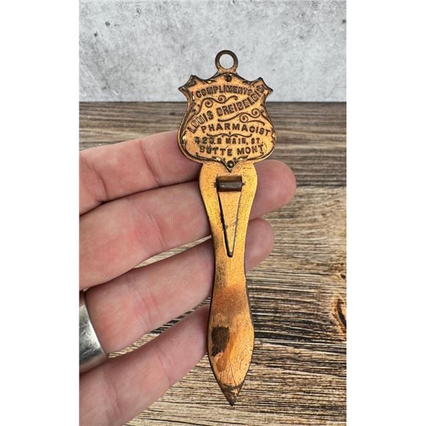 Butte Montana Pharmacy Advertising Bookmark