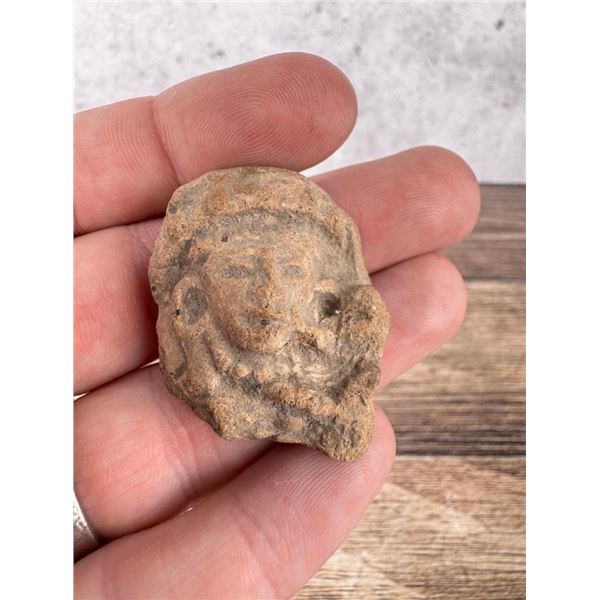 Pre Columbian Mayan Terracotta Effigy Head