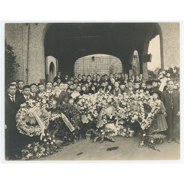 1918 Butte Montana Chinese Immigrant Funeral Photo