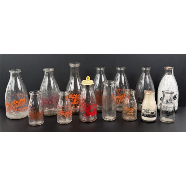 Collection of Butte Montana Milk Creamery Bottles