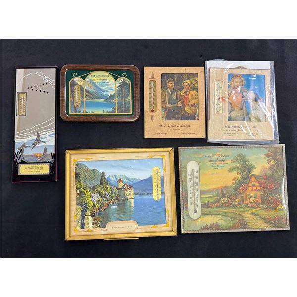 Group of Butte Montana Advertising Thermometers