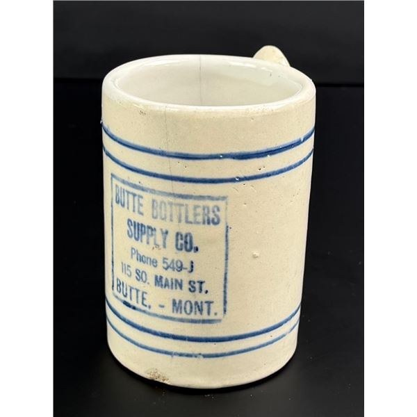 Butte Bottlers Supply Co Montana Stoneware Cup Mug