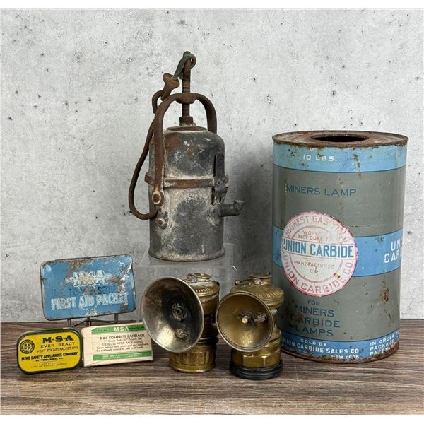 Butte Montana Carbide Miners Lamps and Accessories