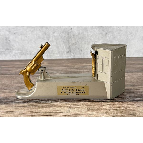 Butte Montana Wild West Mechanical Coin Bank