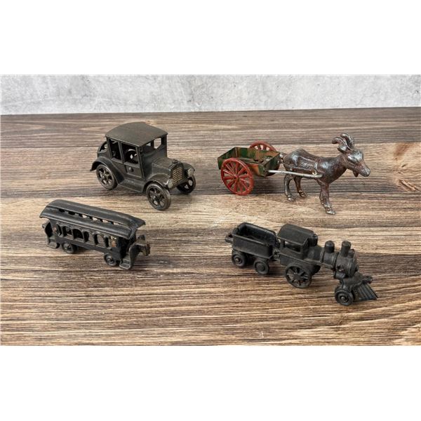 Collection of Cast Iron Transportation Toys