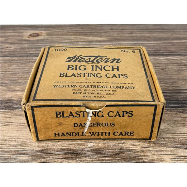 Butte Montana Western No 6 Blasting Caps Box