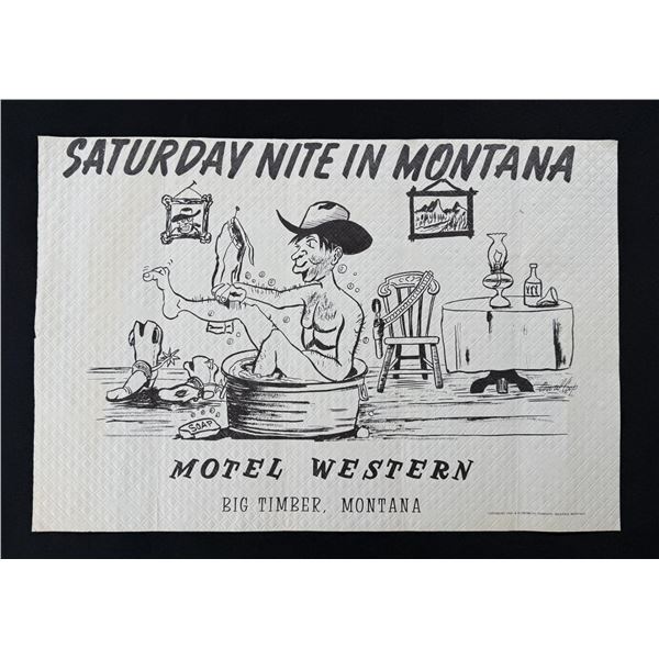 Motel Western Big Timber Montana Sign