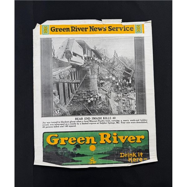 Green River Soda News Service Broadside