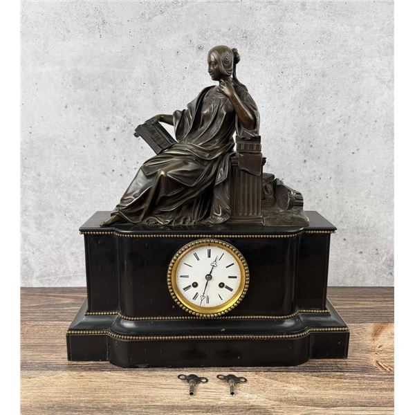 JB Hirsch Art Nouveau Mantel Clock