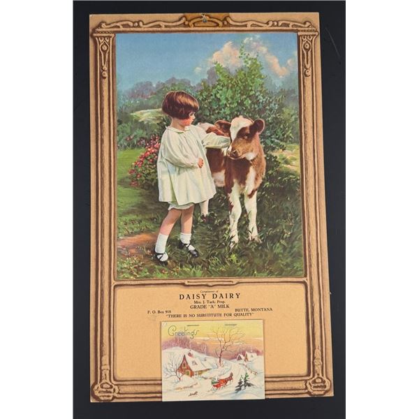 1939 Butte Montana Daisy Dairy Calendar